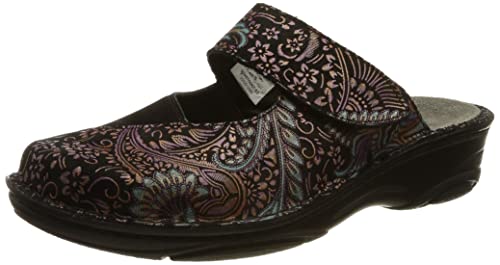 Berkemann Damen Heliane Slipper, neon-Paisley/schwarz, 40 2/3 EU von Berkemann