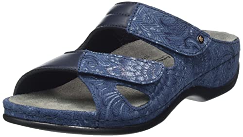 Berkemann Damen Janna Hausschuh, blau Flowers, 39.5 EU von Berkemann