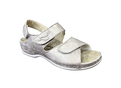 Berkemann Damen Rina Sandale, Altsilber/Silber, 38 2/3 EU von Berkemann