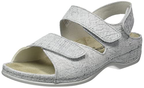 Berkemann Damen Rina Sandale, Washed Gray Linen, 42 EU von Berkemann