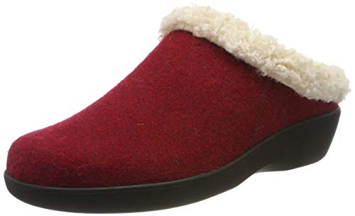 Berkemann Damen Stine Pantoffeln, Rot (Dunkelrot 258), 42 EU von Berkemann