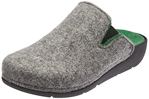 Berkemann Damen Vianna Hausschuh, hellgrau/grün, 40 EU von Berkemann