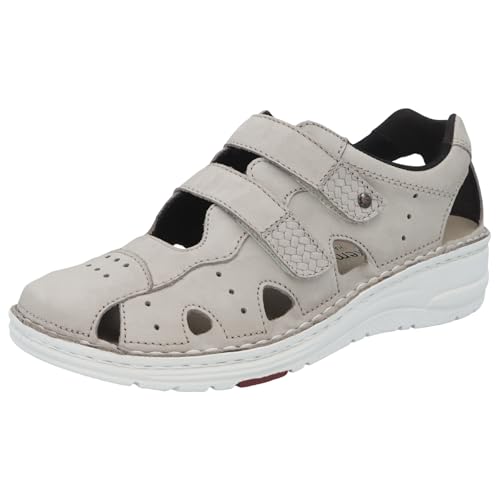 Berkemann Damen Work Halbschuh Leder/Print Wide Fußbett: herausnehmbar 5,5 grau Nubuk/Strukturnubuk von Berkemann