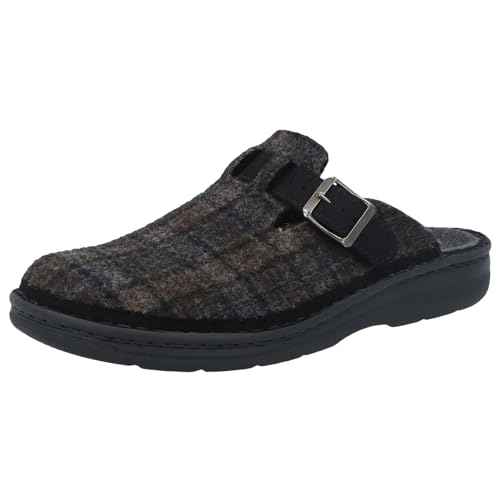 Berkemann Herren Mirko Hausschuh, Dunkelbraun/blau/Karo, 42 2/3 EU Berkemann Herren Mirko Hausschuh, Dunkelbraun/blau/Karo, 42 2/3 EU von Berkemann