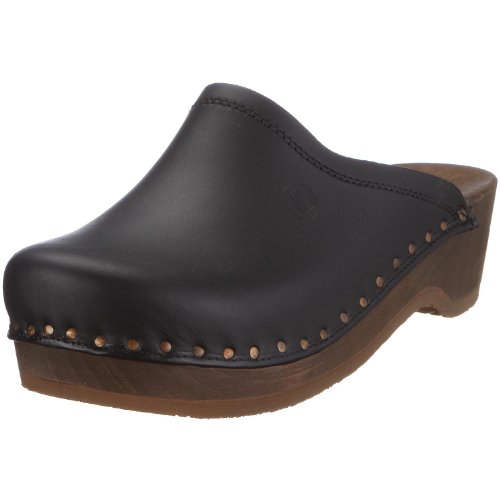 Berkemann Natur-Toeffler 00407-900 Unisex-Erwachsene Clogs & Pantoletten, Schwarz (Schwarz), 47 von Berkemann