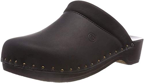 Berkemann Soft-Toeffler Unisex-Erwachsene Clogs, Schwarz (Schwarz), 42 2/3 von Berkemann