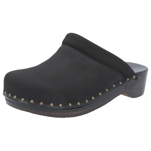 Berkemann Soft-Toeffler Unisex-Erwachsene Clogs, Schwarz (Schwarz), 38 2/3 von Berkemann