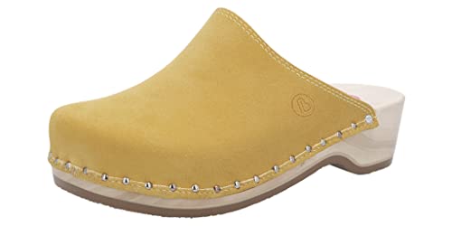 Berkemann Unisex Natur-Toeffler Holzschuh, Sonnengelb, 40 EU von Berkemann