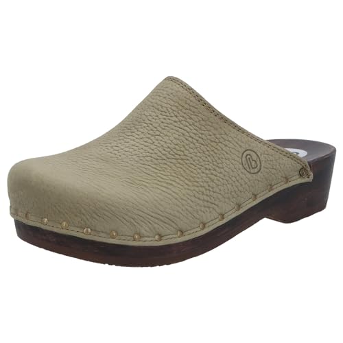 Berkemann Unisex Natur-Toeffler Holzschuh, grün, 38 EU von Berkemann