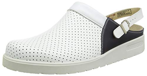 Berkemann Unisex Tec-Pro-Brage Schuh für das Gesundheitswesen, weiß/Ocean, 46.5 EU von Berkemann