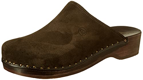 Berkemann Velours-Clogs und -Pantoletten 404 Damen, - Braun (Braun) - Größe: 36 EU von Berkemann