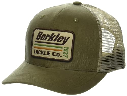 Berkley Damen Striper Trucker-Mütze, Olivgrün, Einheitsgröße, Oliv/Blatt für Mich (Leaf It to Me), One Size von Berkley
