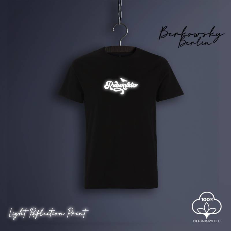 Hochwertiges T-Shirt Mit Reflektion Print + Gratis Rabe von BerkowskyBerlin