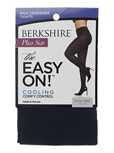 Berkshire Damen Einfach Anzuziehen, Maximale Abdeckung Strumpfhose, Navy, 5X-6X von Berkshire