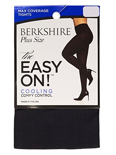 Berkshire Damen Einfach Anzuziehen. Max Coverage Übergröße Strumpfhose, schwarz, 5X / 6X von Berkshire
