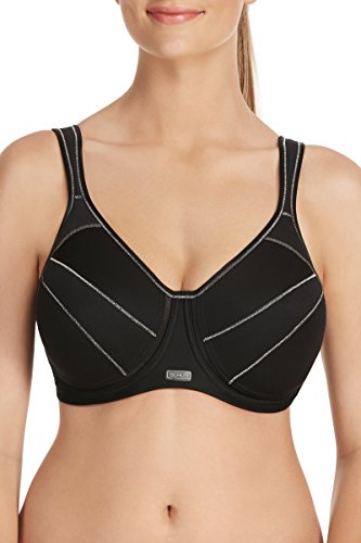 Berlei Damen Full Support Underwire Bra Sport-BH, Schwarz (Schwarz), 32FF von Berlei