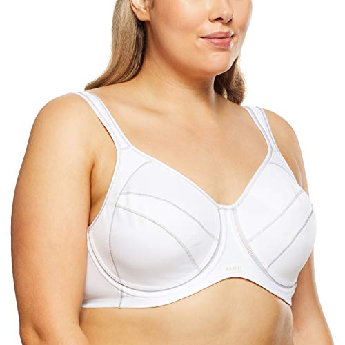 Berlei Damen Full Support Underwire Bra Sport-BH, Weiß (Weiß), 70FF von Berlei