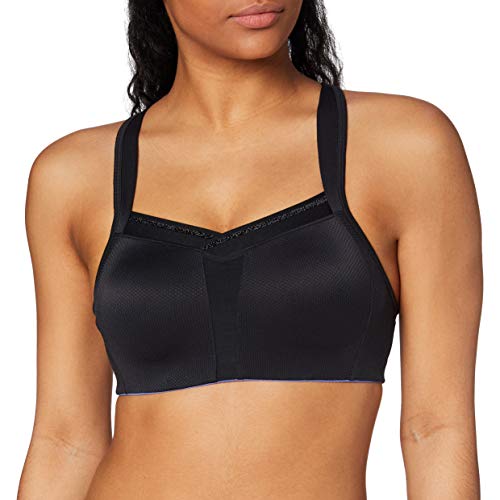 Berlei Damen Podium Non-Wired Racer Back Bra Sport-BH, Schwarz, 85C von Berlei