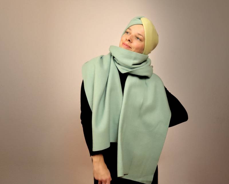 Schal Zum Stirnband 100% Baumwolle Fleece von BerlinKleinod