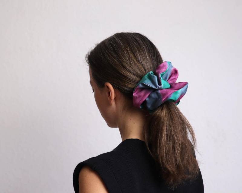 Scrunchie Aus Reiner Seide, 10cm, 17cm, Recycelter Seide von BerlinKleinod