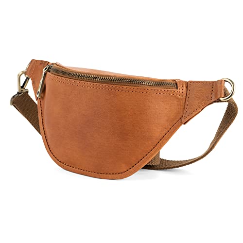 Berliner Bags Vintage Bauchtasche aus Leder Kai M, Fanny Pack für Damen und Herren - Braun von Berliner Bags