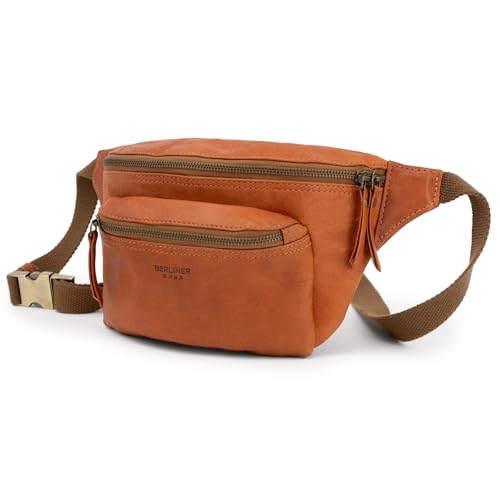 Berliner Bags Vintage Bauchtasche aus Leder Luca, Fanny Pack für Damen und Herren - Braun von Berliner Bags