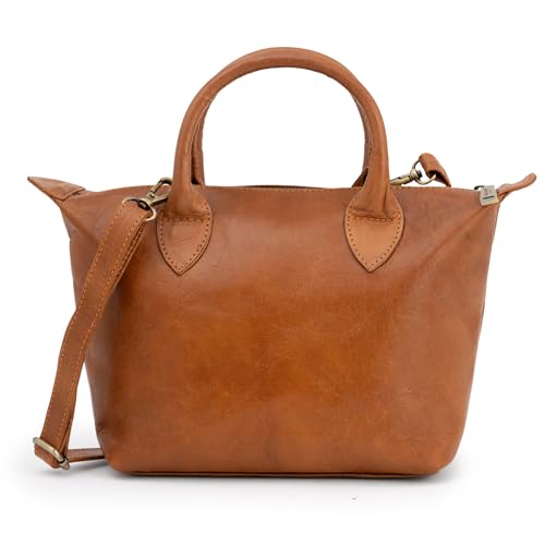 Berliner Bags Vintage Handtasche Louise, Mittelgroße Leder-Schultertasche für Damen, Umhängetasche - Braun Berliner Bags Vintage Handtasche Louise, Mittelgroße Leder-Schultertasche für Damen, Umhängetasche - Braun von Berliner Bags