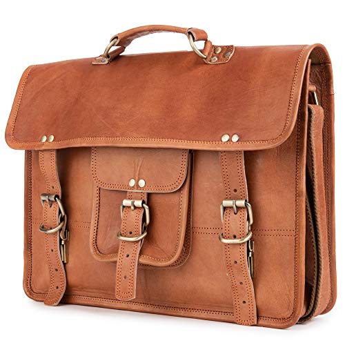 Berliner Bags Vintage Umhängetasche Berlin M aus Leder, Messenger Bag mit Laptopfach für Damen und Herren von Berliner Bags