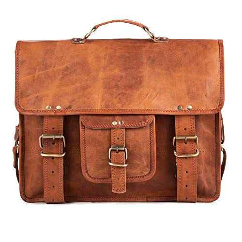 Berliner Bags Vintage Umhängetasche Berlin XL aus Leder, Messenger Bag mit Laptopfach für Damen und Herren - Braun von Berliner Bags