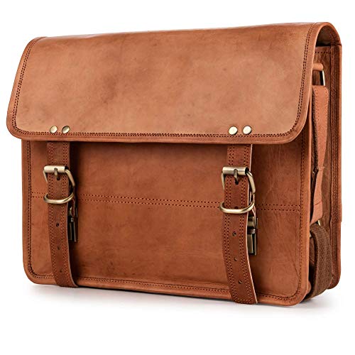 Berliner Bags Vintage Umhängetasche York M, Messenger Bag Klein für Damen Herren - Braun von Berliner Bags