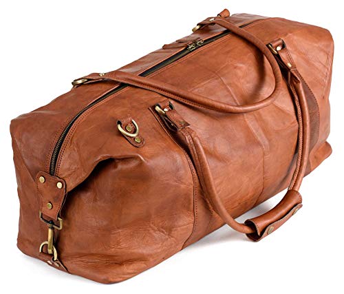 Berliner Bags Vintage Weekender München aus Leder, Reisetasche für Damen und Herren - Braun von Berliner Bags