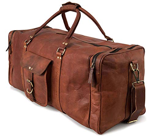 Berliner Bags Vintage Weekender New York XL aus Leder, Reisetasche für Damen und Herren - Braun von Berliner Bags