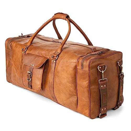 Berliner Bags Vintage Weekender New York XXXL aus Leder, Reisetasche für Damen und Herren - Braun von Berliner Bags