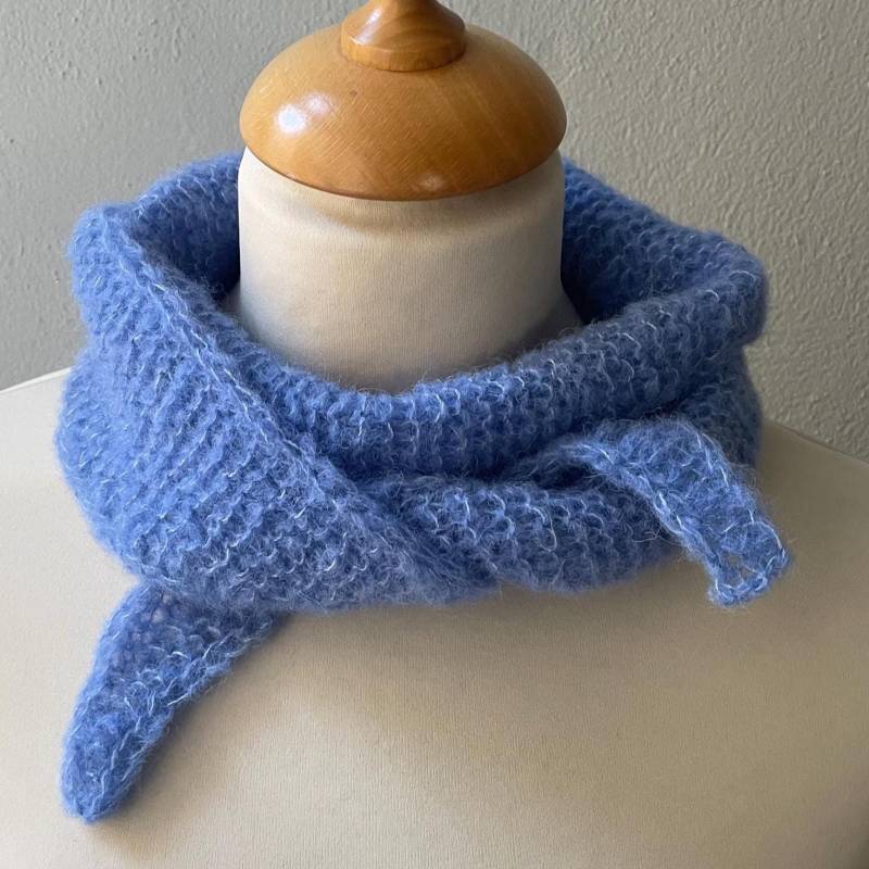 Handgestrickter Schal Alpaka Seide - Weicher Luxus Geschenk Für Sie Edles Accessoire Handmade von BerlinerMasche