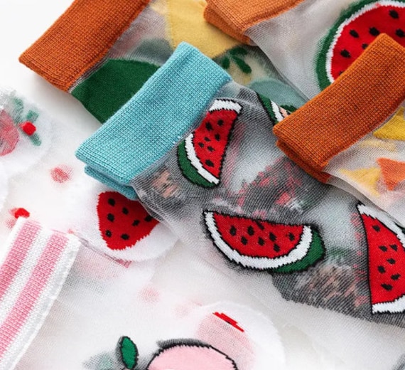 3 Paar Socken Transparent | Durchsichtige 3Er Sets Verschiedene Muster Frauen & Damen Größe 35-39 von BerlinerSocke