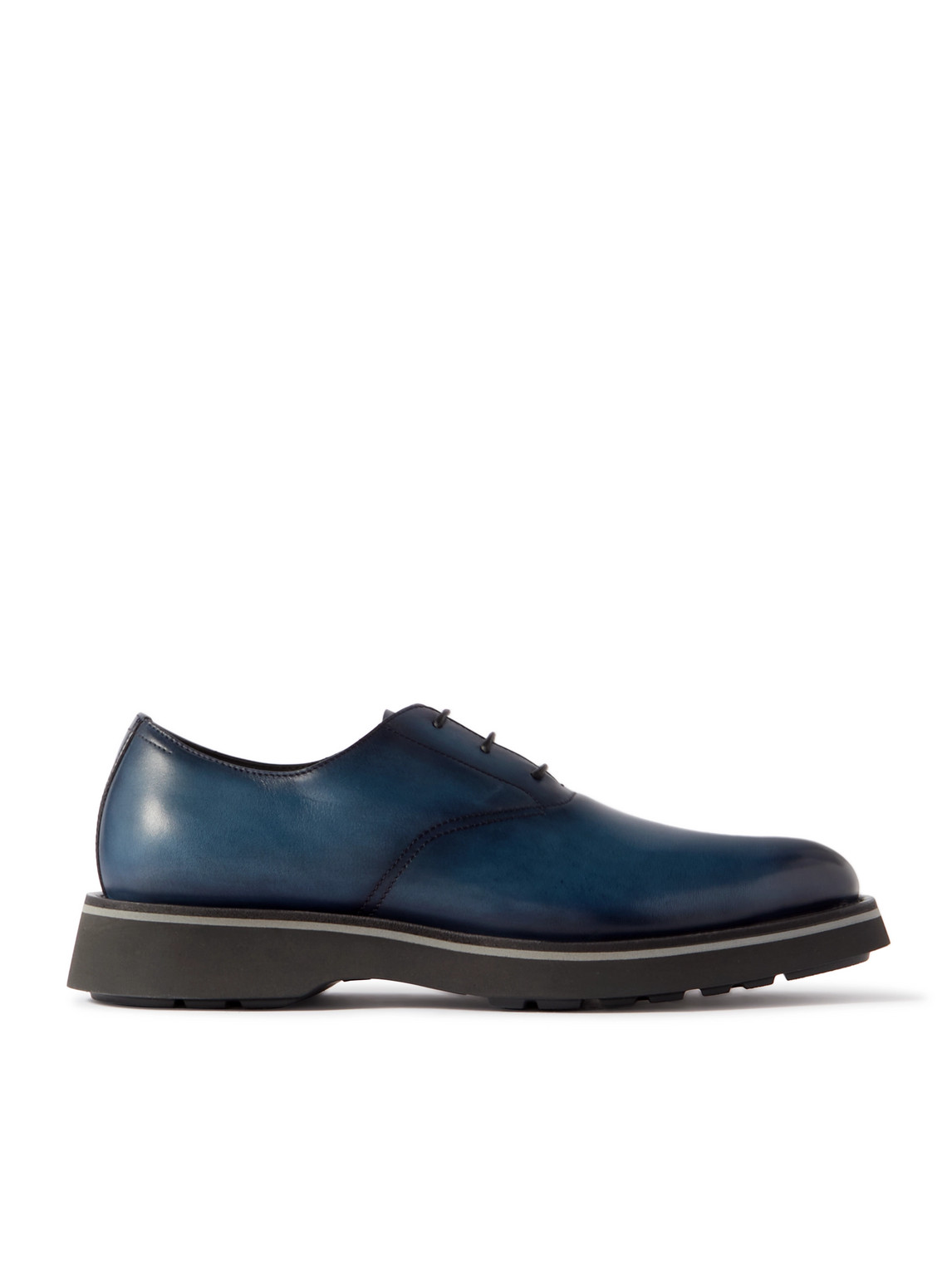 Berluti - Alessandro Venezia Leather Oxford Shoes - Men - Blue - UK 11 von Berluti