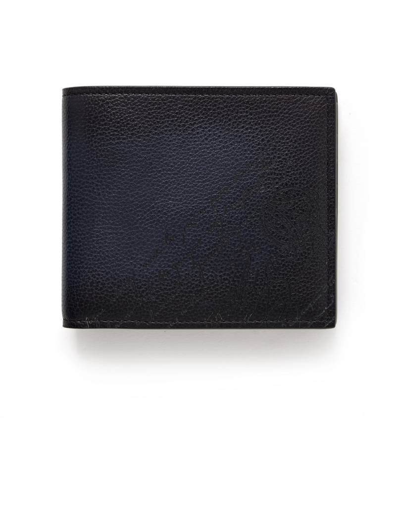 Berluti - Makore Scritto Venezia Softy Full-Grain Leather Billfold Wallet - Men - Blue von Berluti