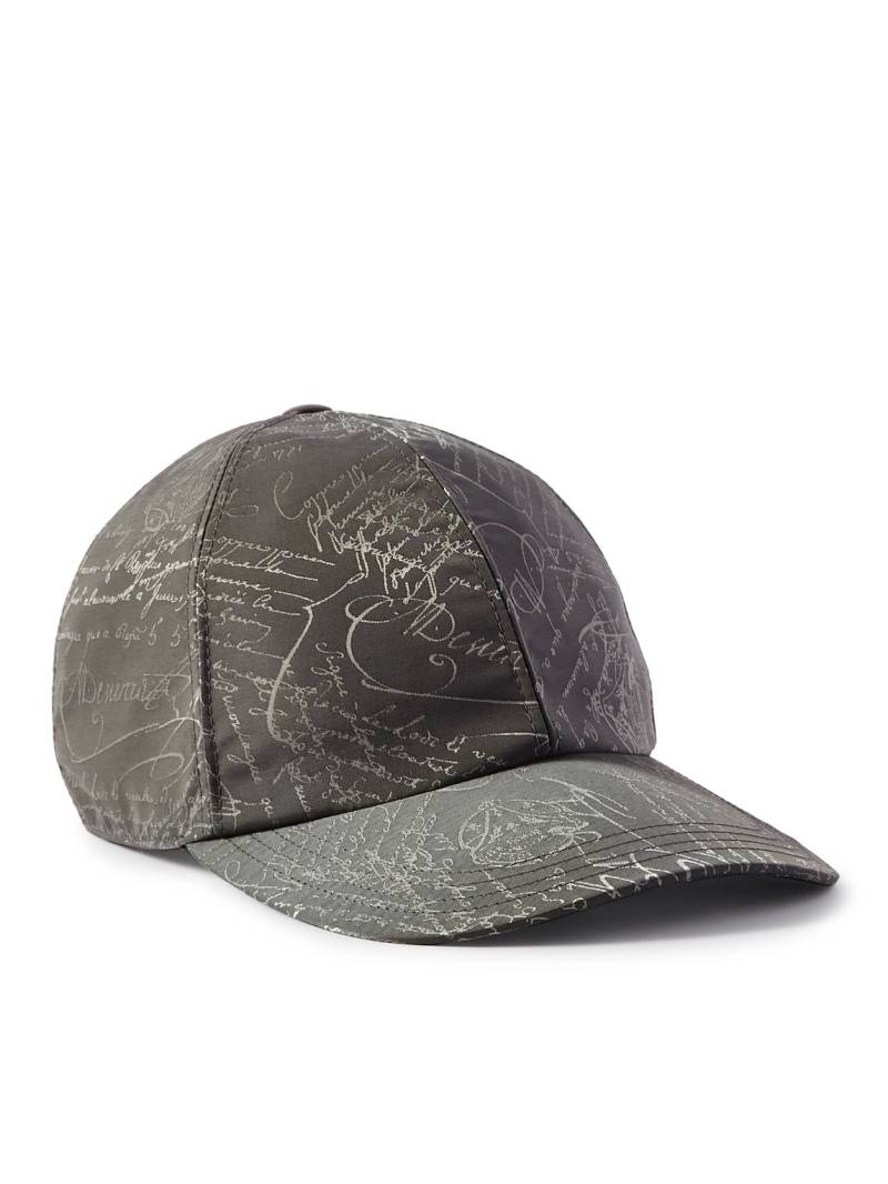 Berluti - Scritto-Jacquard Twill Baseball Cap - Men - Gray - XS von Berluti