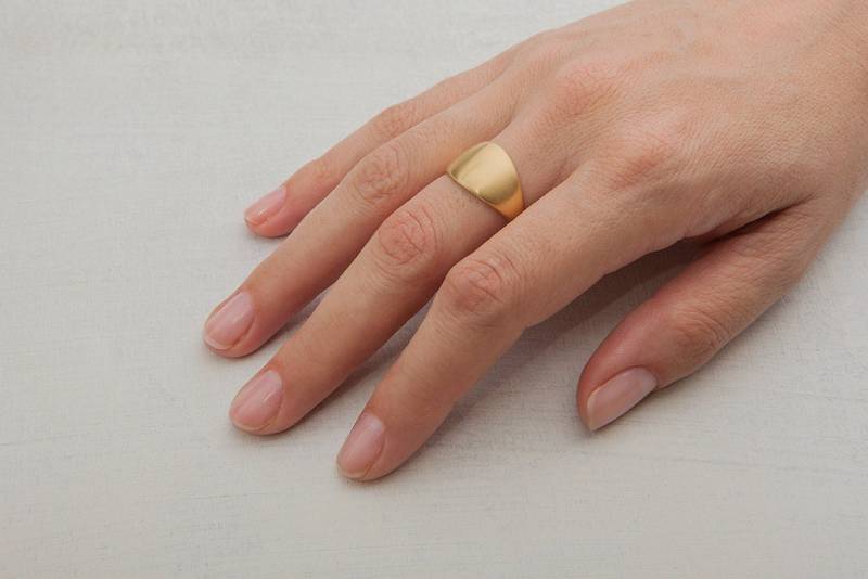 Breiter Bandring Aus 750Er Gold Alternativer Ehering von BermanDesigners