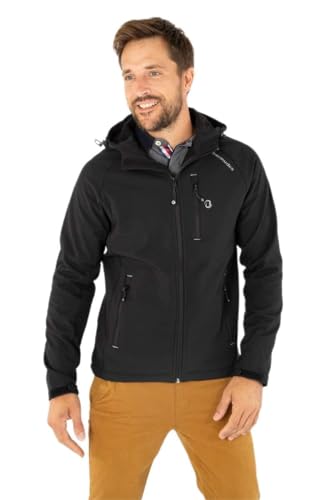 Bermudes Herren Seahood Softshelljacke, Schwarz, XXXXL von Bermudes