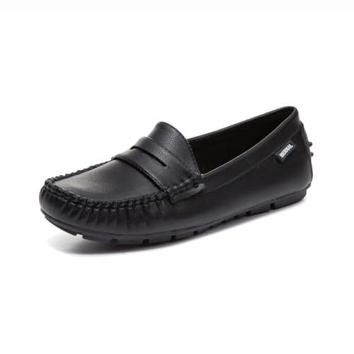 Bernal Penny-Loafers für Damen, lässig, bequem, zum Hineinschlüpfen, flache Schuhe, zum Autofahren, Arbeits- und Spazierengehen, Schwarz1, 37.5 EU Bernal Penny-Loafers für Damen, lässig, bequem, zum Hineinschlüpfen, flache Schuhe, zum Autofahren, Arbeits- und Spazierengehen, Schwarz1, 37.5 EU von Bernal