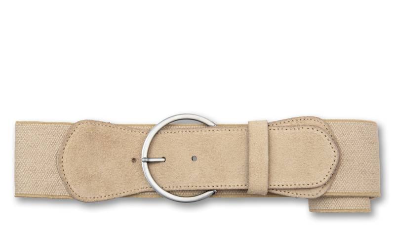 BERND GÖTZ Taillengürtel "Taillengürtel mit Stretch und großer silberner Ringschließe" von Bernd Götz