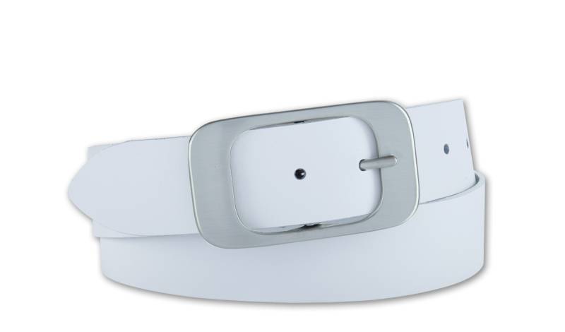 Bernd Götz 4cm Damen Softledergürtel weiß von Bernd Götz