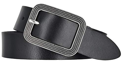 Bernd Götz Damen Gürtel Leder 30 mm Nappaleder kürzbar Damengürtel Jeansgürtel (100, Schwarz) von Bernd Götz