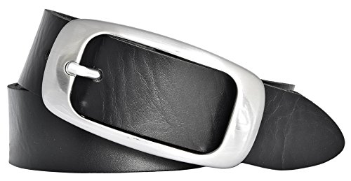 Bernd Götz Damen Leder Gürtel 30 mm schwarz Nappaleder kürzbar Damengürtel (95 cm) von Bernd Götz