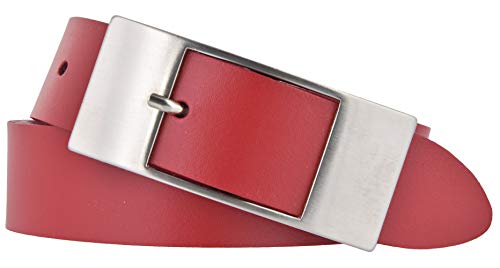 Bernd Götz Damen Leder Gürtel 35 mm Rot Rindleder Damengürtel Ledergürtel (110) von Bernd Götz