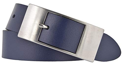 Bernd Götz Damen Leder Gürtel 35 mm marine Rindleder Damengürtel (105 cm) von Bernd Götz