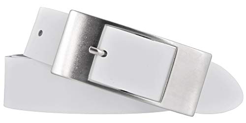 Götz Damen Leder Gürtel 35 mm weiß Rindleder (85 cm) von Bernd Götz