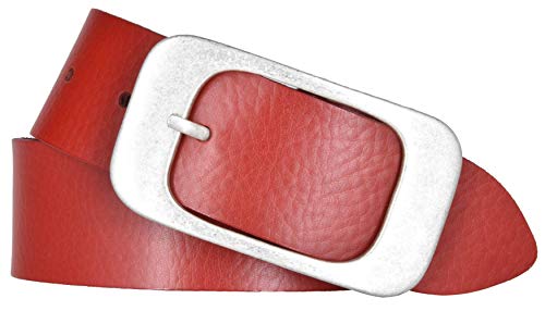 Bernd Götz Damen Leder Gürtel 40 mm rot Nappaleder kürzbar (85 cm) von Bernd Götz