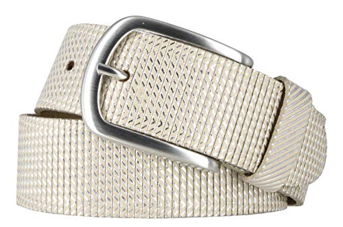 Bernd Götz Gürtel Damen 3,5 cm Softleder beige Damengürtel Ledergürtel (Beige, 100) von Bernd Götz